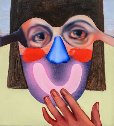 Ivana de Vivanco: Enlightening Smile, 2020, Öl a. Leinwand, 40 x 36 cm

